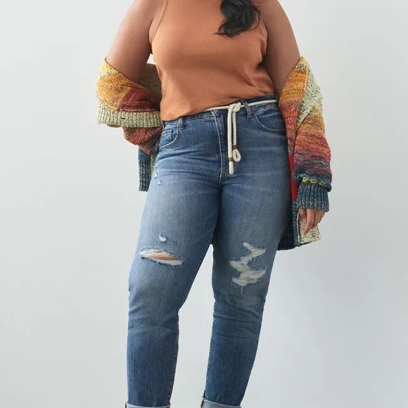 NWT Anthropologie Pilcro Vintage Straight Blue Jeans size 31