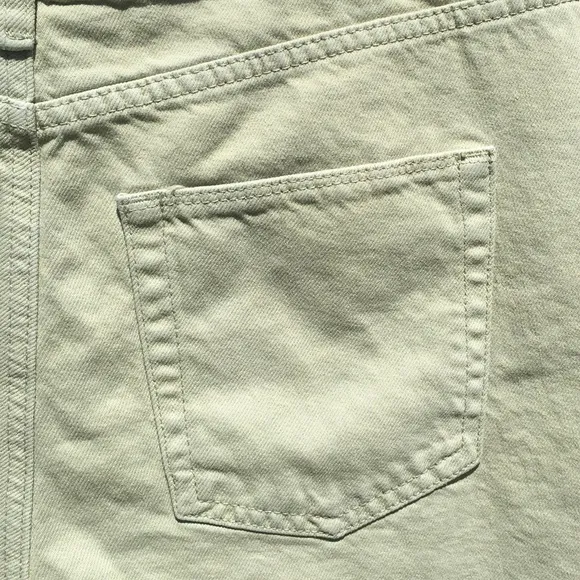 NWT BDG Mom High Waist Denim Short Green 30