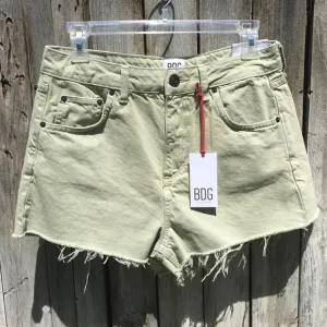 NWT BDG Mom High Waist Denim Short Green 30