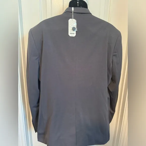 NWT COOFANDY Men's One Button Grey Lightweight Knit Sport Coat, Size XL