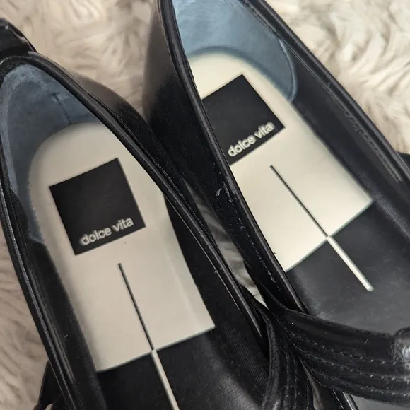 NWT Dolce Vita Arora Patent Leather Mary Jane Ballet Flats in Midnight