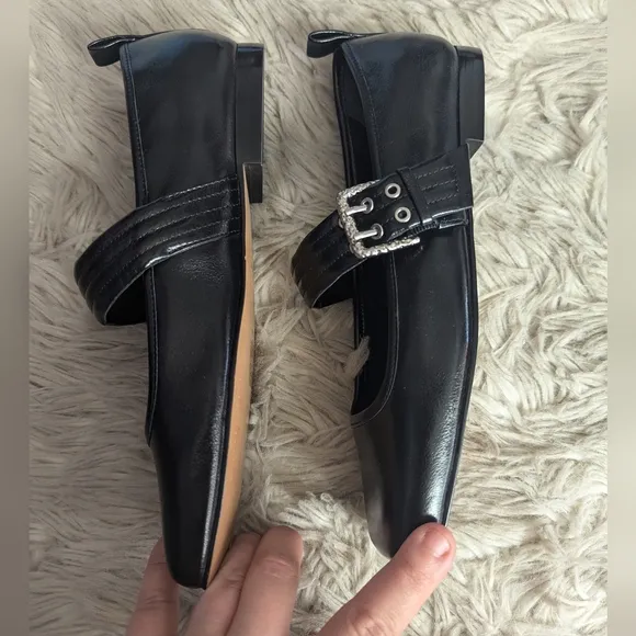 NWT Dolce Vita Arora Patent Leather Mary Jane Ballet Flats in Midnight