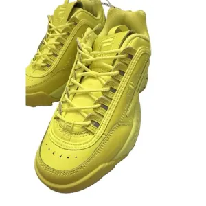 NWT Fila Disruptor II Wedge Sneakers Womens Size 7 Neon LowTop LaceUp