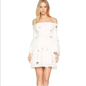 NWT FREE PEOPLE COUNTING DAISIES EMBROIDERED DRESS Boho Cottagecore Romantic