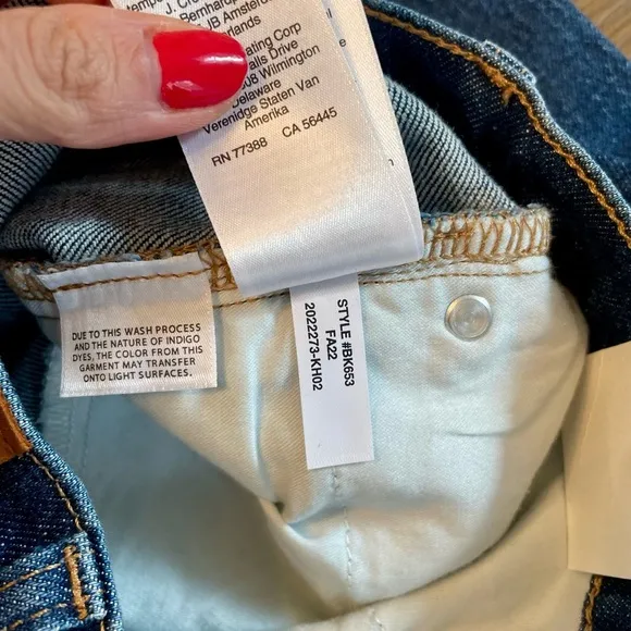 NWT J. Crew 9&quot; demi-boot crop jean in Greenbriar wash