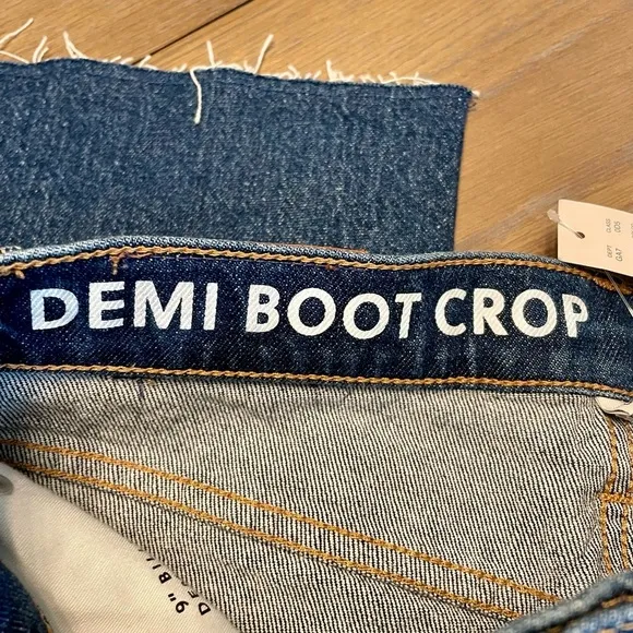 NWT J. Crew 9&quot; demi-boot crop jean in Greenbriar wash