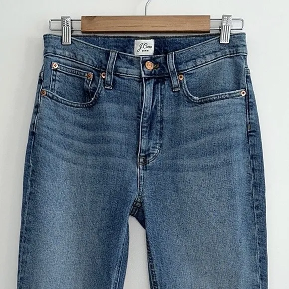 NWT J. Crew Demi-Boot Crop Jean in Indigo Jones Wash