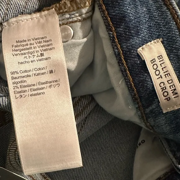 NWT J. Crew Demi-Boot Crop Jean in Indigo Jones Wash