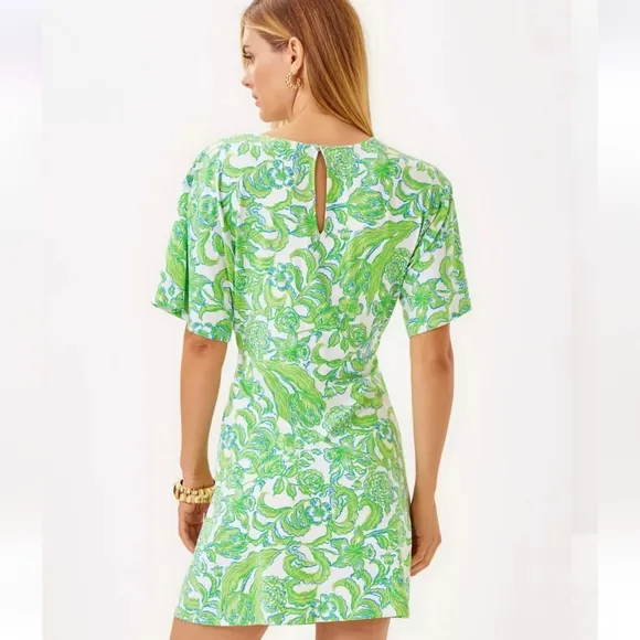 NWT Lilly Pulitzer Shaw Dress  Resort White Daffodil Hill SIZE XL