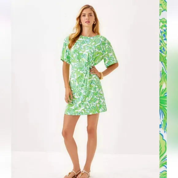 NWT Lilly Pulitzer Shaw Dress  Resort White Daffodil Hill SIZE XL