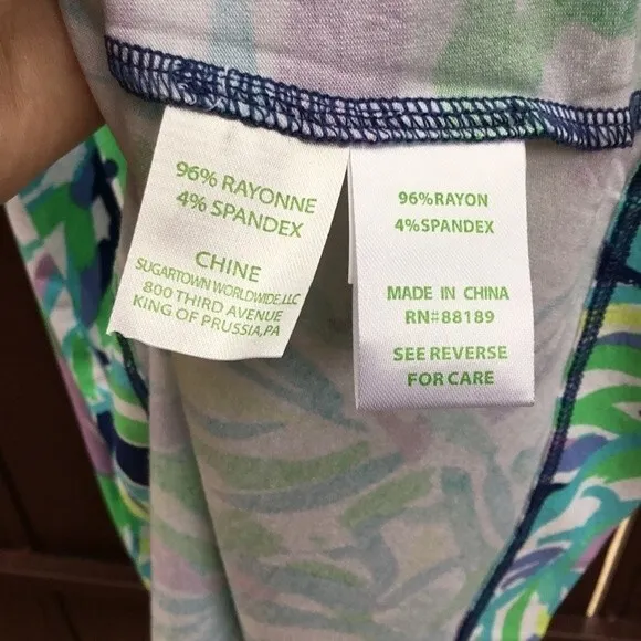 NWT Lilly Pulitzer Shia Skirt Resort Navy Uptown Trunk Palm Print Midi XS