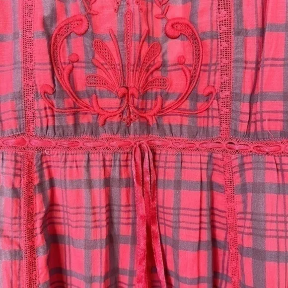 NWT Love Shack Fancy LFT Madeline Midi Moody Ruby LOVESHACKFANCY Small $265
