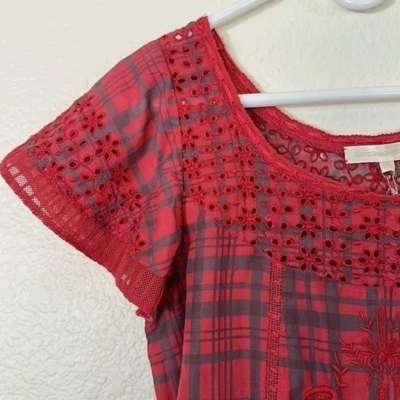 NWT Love Shack Fancy LFT Madeline Midi Moody Ruby LOVESHACKFANCY Small $265