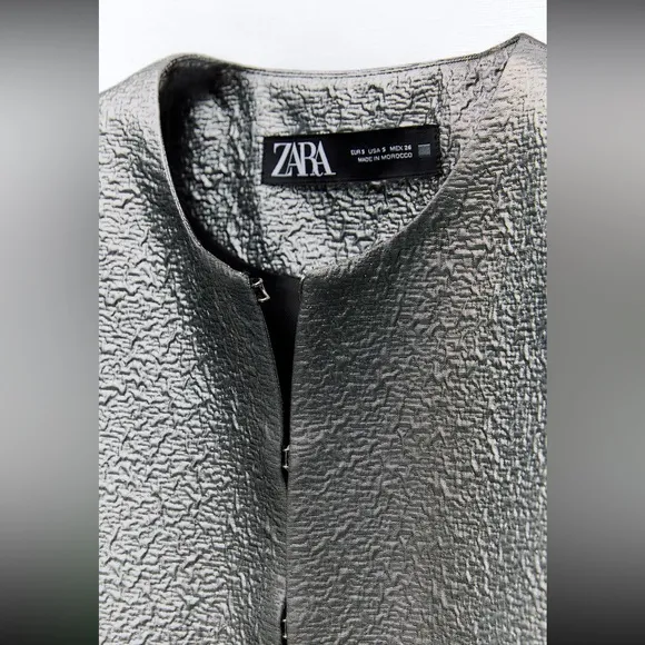 NWT Metallic Zara blazer