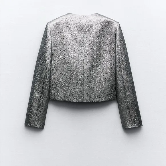 NWT Metallic Zara blazer