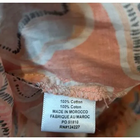 NWT MISA Los Angeles Dana Mae Dress In Tangerine Flora Side Cut-Out Women's XS