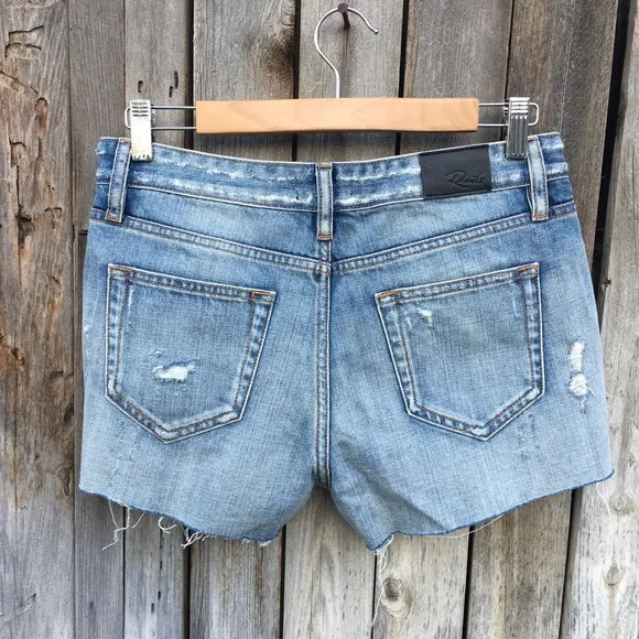 NWT Rails Austin Studs Jean Short Medium Vintage Blue 27