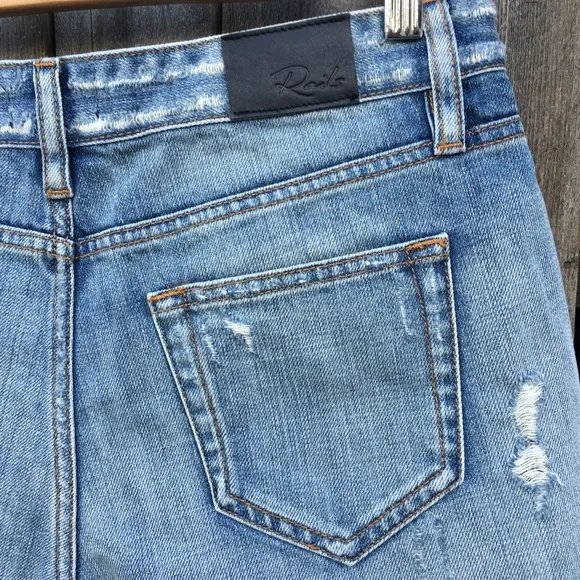 NWT Rails Austin Studs Jean Short Medium Vintage Blue 27