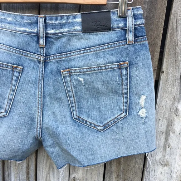 NWT Rails Austin Studs Jean Short Medium Vintage Blue 27