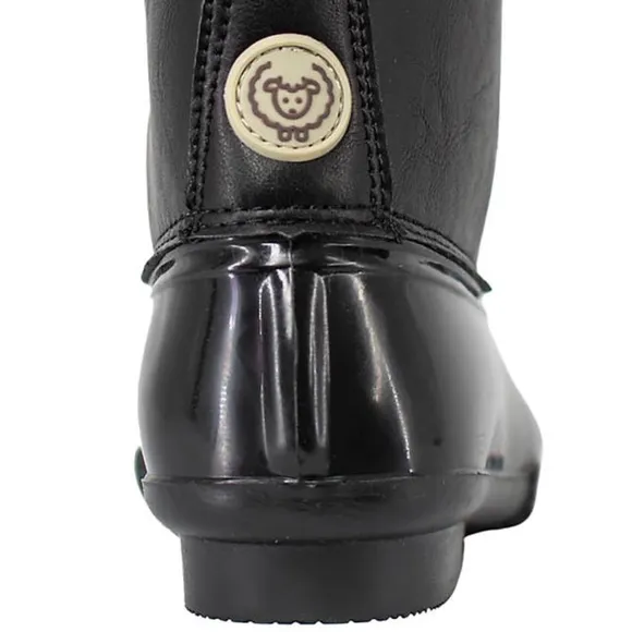 NWT | SIZE 4 YOUTH | Adrienne Vittadini Youth Girls Gavin Duck Boots Black