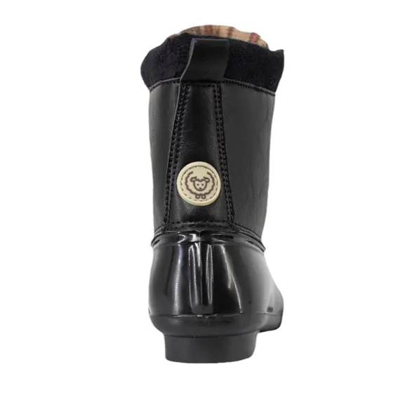 NWT | SIZE 4 YOUTH | Adrienne Vittadini Youth Girls Gavin Duck Boots Black