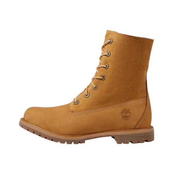 NWT Timberland Women’s Leather Authentics Fleece Fold-Down Ankle Boot Size 6
