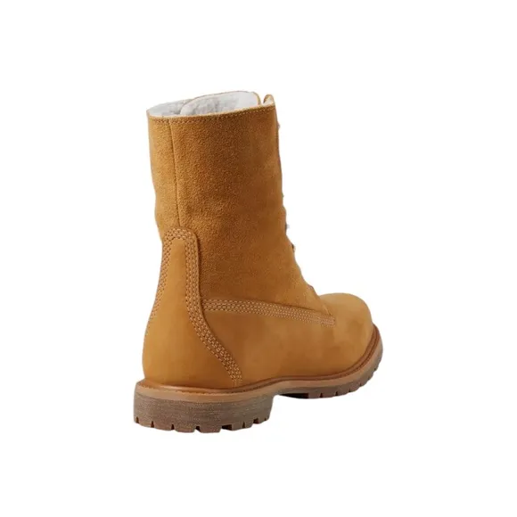 NWT Timberland Women’s Leather Authentics Fleece Fold-Down Ankle Boot Size 6