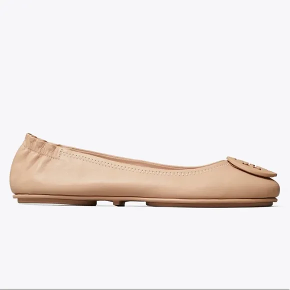 NWT Tory Burch Minnie Travel Flats in Goan Sand