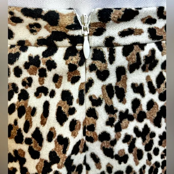 NWT TUCKERNUCK Murphy Leopard  Print A-Line Preppy Mini Skirt Womens Sz XS