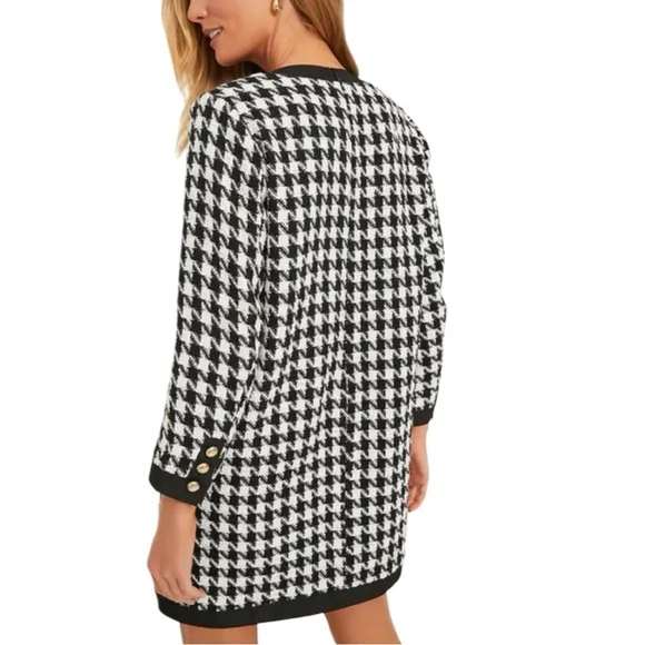 NWT Tuckernuck Pomander Place Coco Tweed Bow Dress L