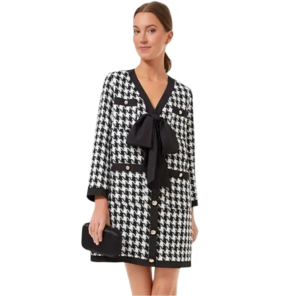 NWT Tuckernuck Pomander Place Coco Tweed Bow Dress L