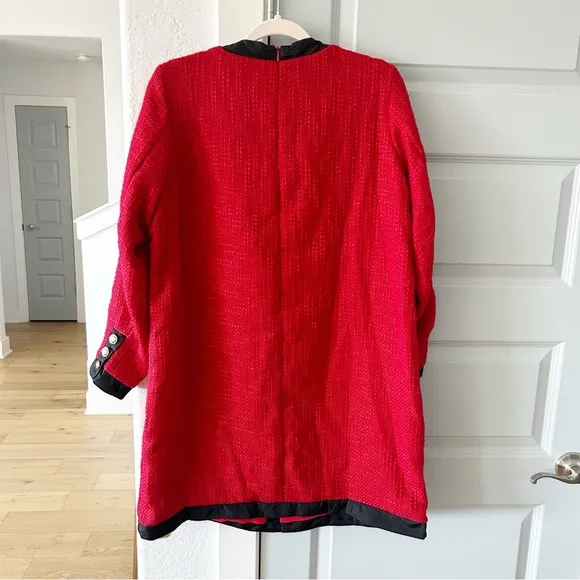 NWT Tuckernuck Pomander Place Red Tweed Coco Bow Dress