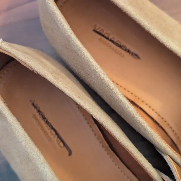 NWT Vagabond Jolin Mary Jane Flats in Nougat Light Brown Suede