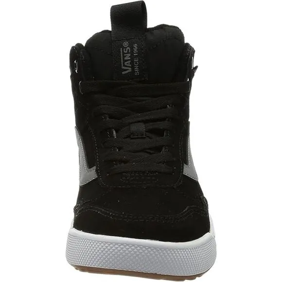 NWT Vans Women's Range High Top Sneaker Boots,Black/Pewter-Size 8