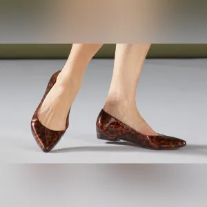 NWT VIONIC TORTOISE LENA SLIP ON POINTED TOE FASHION LOAFERS