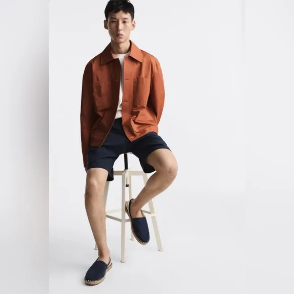 NWT. Zara Man Multicoloured Contrast Split Suede Espadrilles. Size 7, 8.