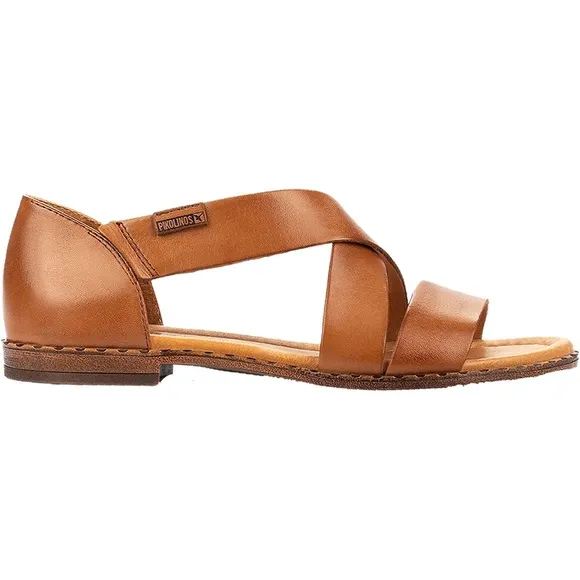 NWT🎉Women's Pikolinos Algar Cross Strap Brandy Leather Sandals Size 39