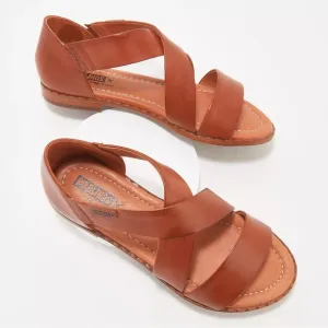 NWT🎉Women's Pikolinos Algar Cross Strap Brandy Leather Sandals Size 39
