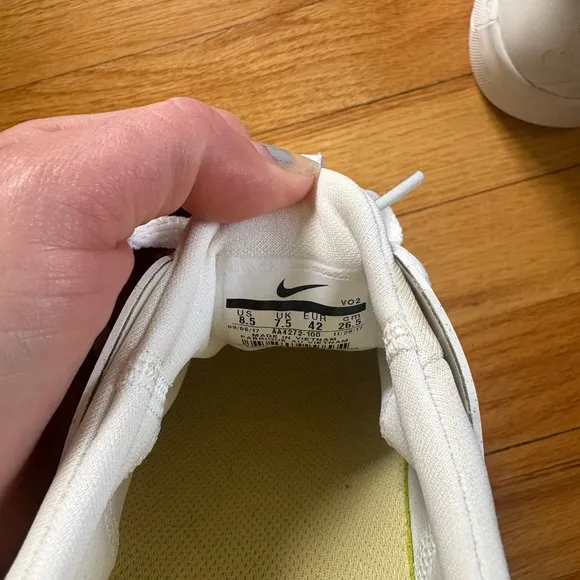 NYJAH Nike White and Black Low-Top Sneakers