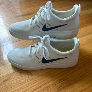 NYJAH Nike White and Black Low-Top Sneakers