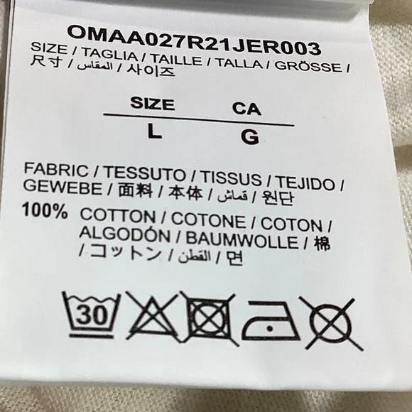 Off-White Back Marker Arrow T-Shirt in White Cotton
