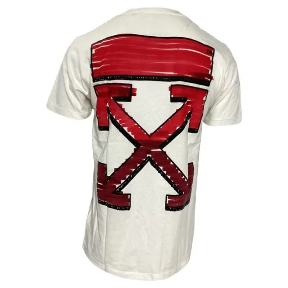 Off-White Back Marker Arrow T-Shirt in White Cotton