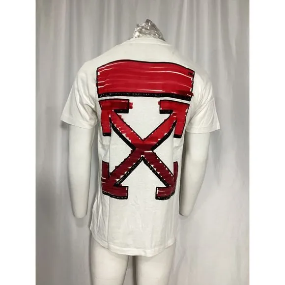 Off-White Back Marker Arrow T-Shirt in White Cotton
