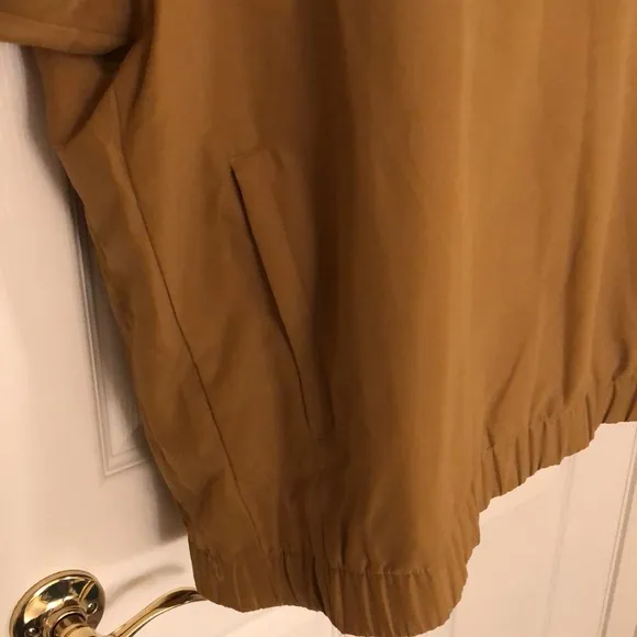 Olive Tan Pullover Crewneck Jacket