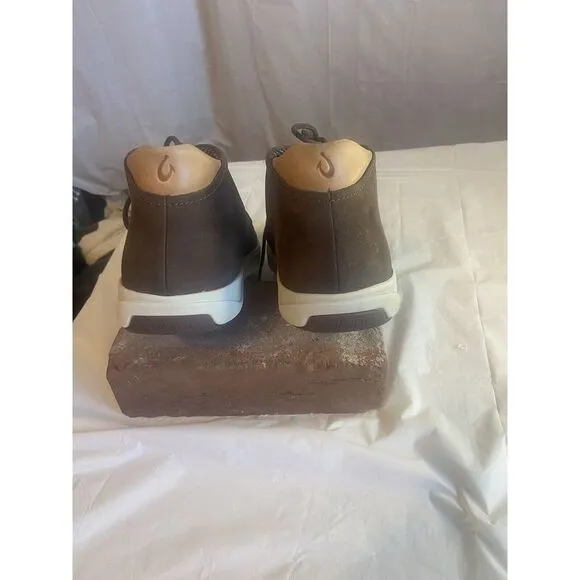 Oluki Nala Hele Wal'apo Brown‎ Leather Australia Sheep Wool Interior-Size 10.5