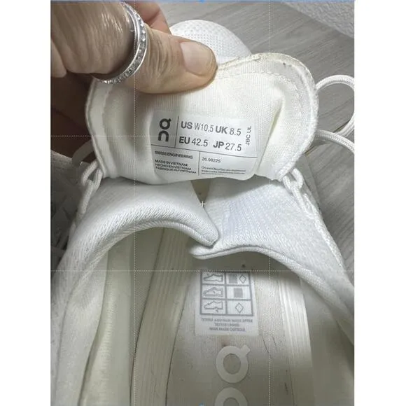 On Running Cloudnova Lace Up Sneaker Women Reflective Gym Cushion Mesh All White