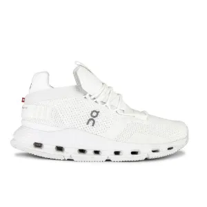 On Running Cloudnova Lace Up Sneaker Women Reflective Gym Cushion Mesh All White