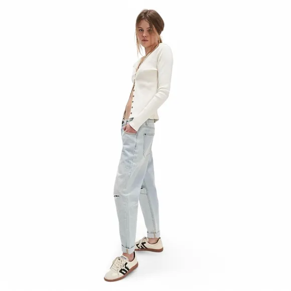 OneTeaspoon X Free People Saints Boyfriend Jeans Women's Sz 31 NWT Dirty Kansas