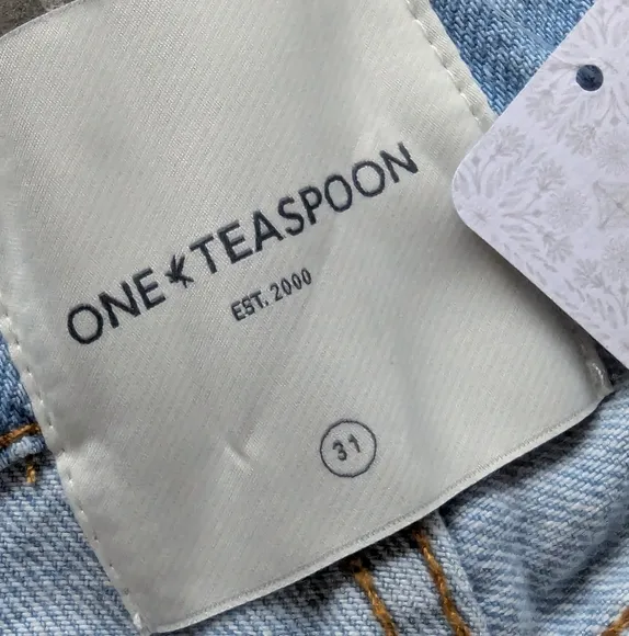 OneTeaspoon X Free People Saints Boyfriend Jeans Women's Sz 31 NWT Dirty Kansas