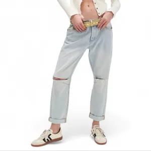 OneTeaspoon X Free People Saints Boyfriend Jeans Women's Sz 31 NWT Dirty Kansas